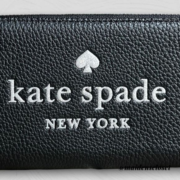 NWT Kate Spade Glitter Continental Pebbled Leather Wallet - Picture 3 of 7